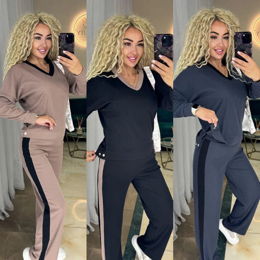 Lucy I Costume d'hiver avec col en V